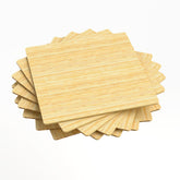 200x200x3mm Natural Bamboo Board for Laser Engraver (Intelligent Recognition) - 10pcs